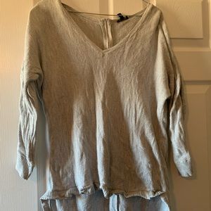 Express 3/4 zip sweater with zipper back
